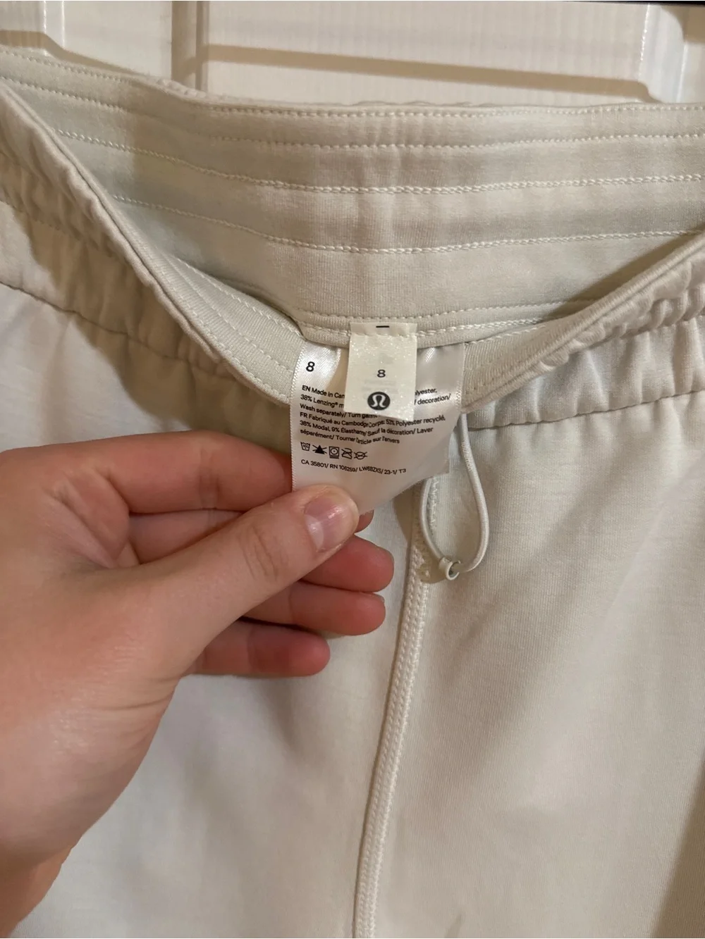 Cream Lululemon SET both size 8